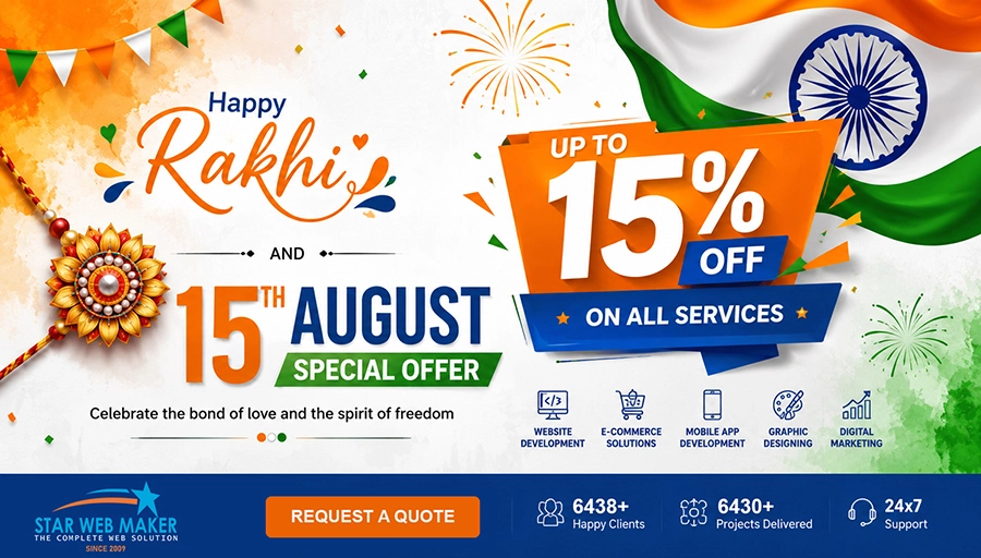 Rakhi and 15th August Special Offer